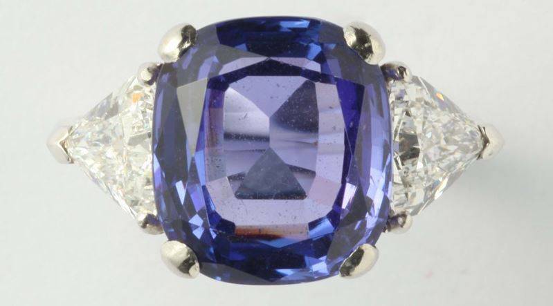 A tanzanite and diamond ring  - Auction Fine Jewels - I - Cambi Casa d'Aste