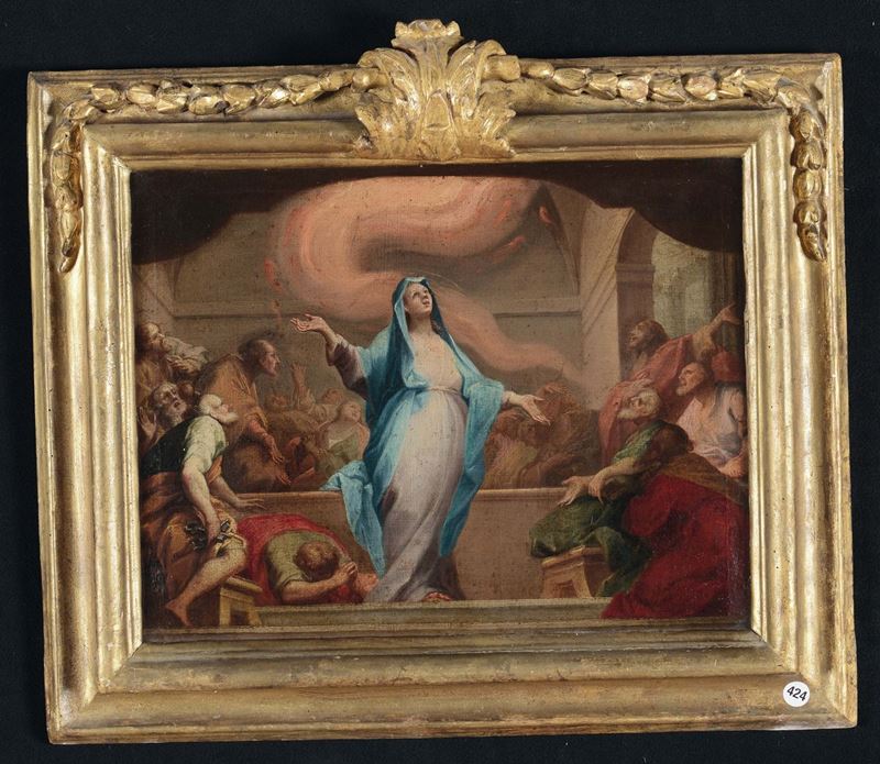 Scuola Italiana del XVIII secolo Assunzione della Vergine  - Asta Dipinti Antichi - Cambi Casa d'Aste
