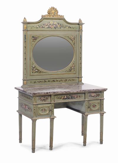 Camera da Letto in Legno Laccato, XIX Secolo