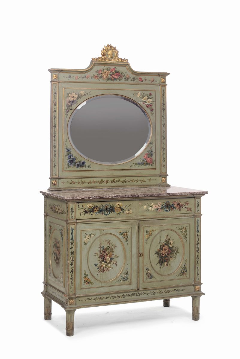 Camera da Letto in Legno Laccato, XIX Secolo
