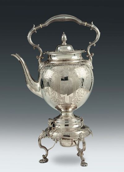 Samovar in Argento, Bollato John Round And The Son Ltd, Città di Sheffield XX Secolo