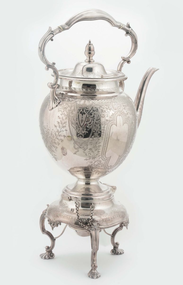 Samovar in Argento, Bollato John Round And The Son Ltd, Città di Sheffield XX Secolo