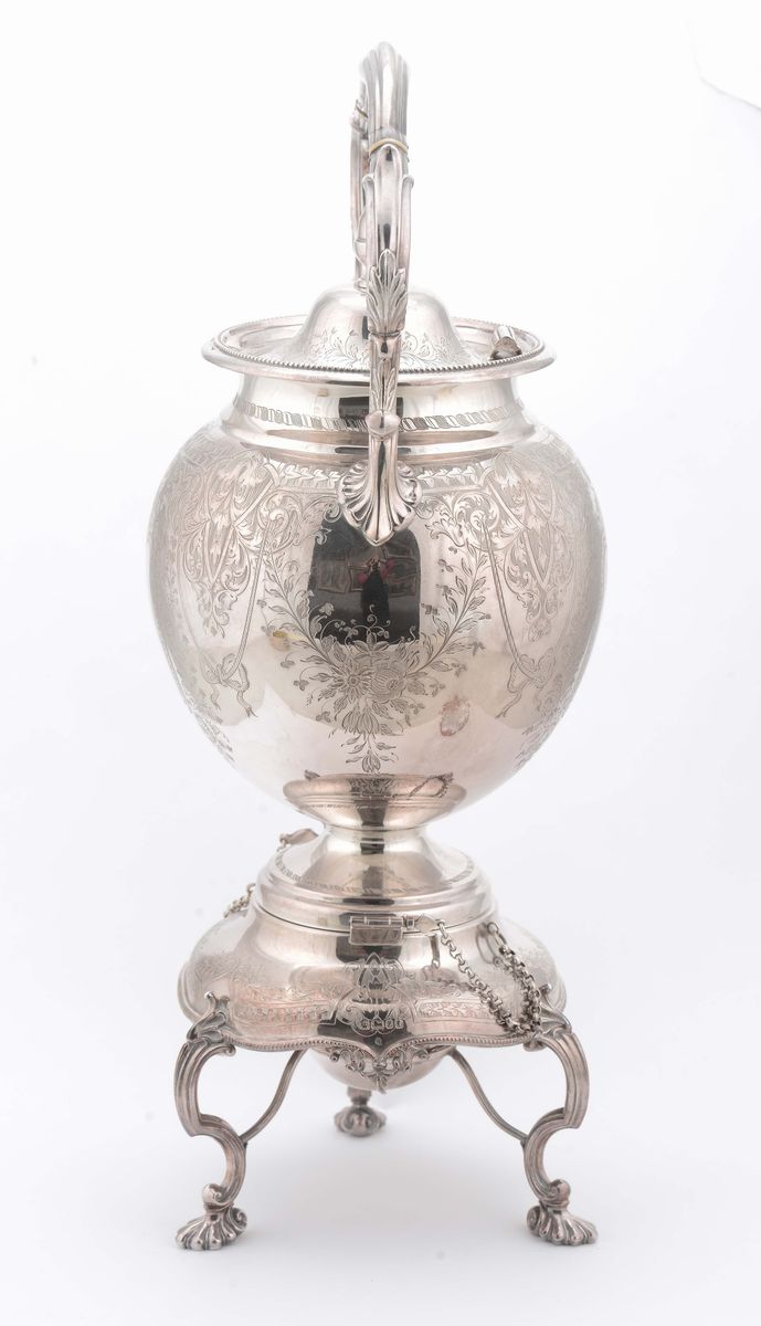 Samovar in Argento, Bollato John Round And The Son Ltd, Città di Sheffield XX Secolo