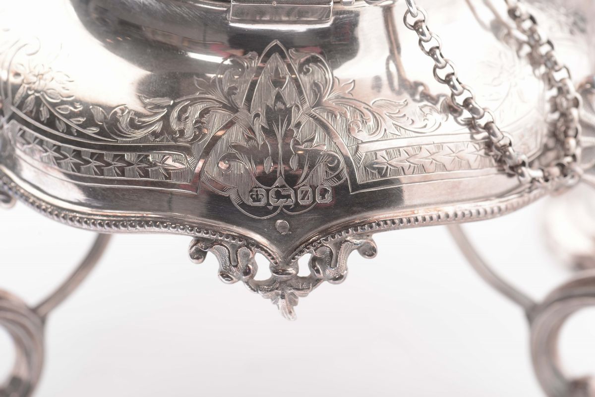 Samovar in Argento, Bollato John Round And The Son Ltd, Città di Sheffield XX Secolo