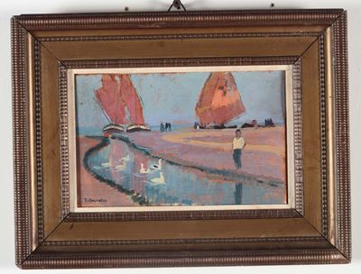 Tommaso Cascella (1890 - 1968)la Spiaggia