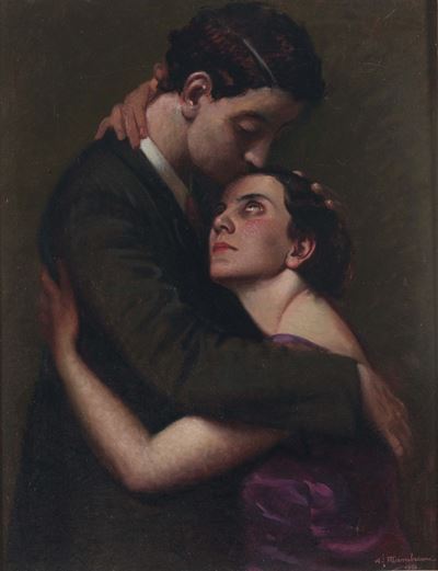 Angelo Mambriani (1877 - 1969)il Bacio