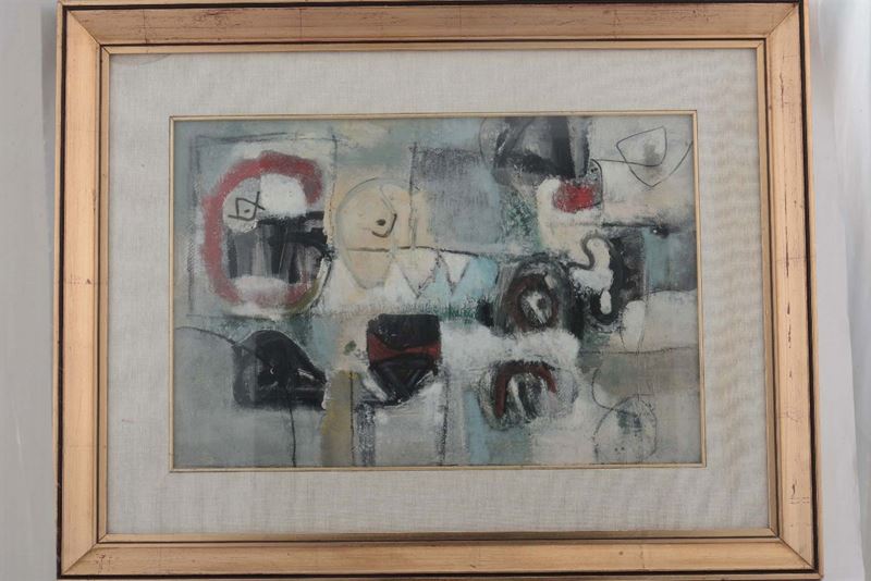 Ibrahim Kodra (1918-2006) Personaggi, 1959  - Auction Fine Arts from refined private house - Cambi Casa d'Aste