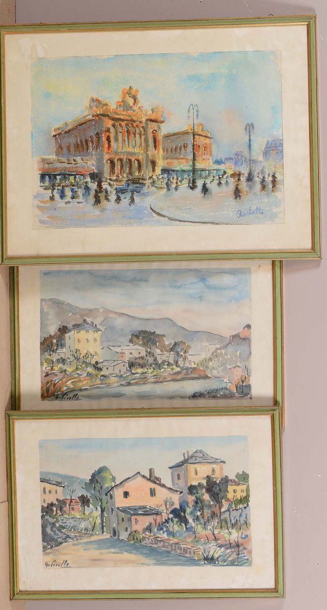 Giacomo Picollo (1902-1960) Paesaggi  - Asta Antiquariato - Cambi Casa d'Aste