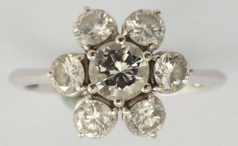 A diamond ring  - Auction Fine Jewels - I - Cambi Casa d'Aste