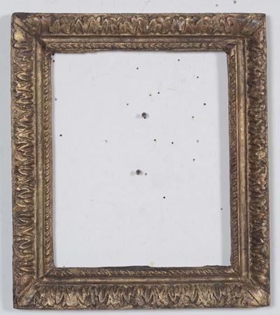 Cornice in Legno Intagliato e Dorato, Francia XVIII Secolo
