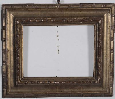 Cornice Rettangolare in Legno Intagliato e Dorato, XVIII Secolo