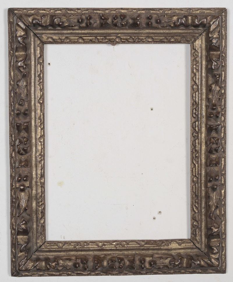 Cornice rettangolare in legno dorato e intagliato, XVIII secolo  - Auction Antique Frames - Cambi Casa d'Aste
