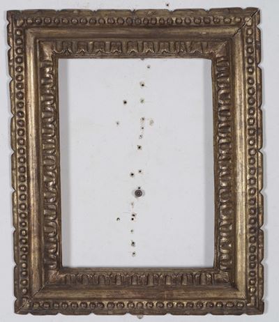 Cornice in Legno Dorato e Intagliato, Emilia XVII Secolo