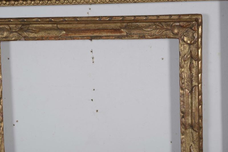Cornice in legno dorato e intagliato, Venezia XVIII secolo  - Asta Cornici Antiche - Cambi Casa d'Aste