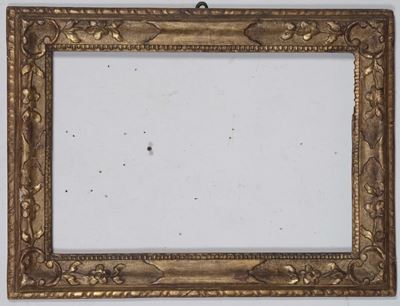 Cornice in Legno Dorato e Intagliato, XVIII Secolo