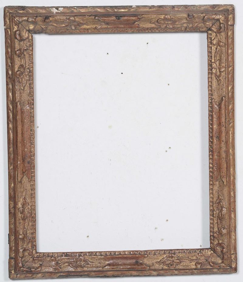 Cornice in legno intagliato e dorato, Veneto  XVIII secolo  - Auction Antique Frames - Cambi Casa d'Aste
