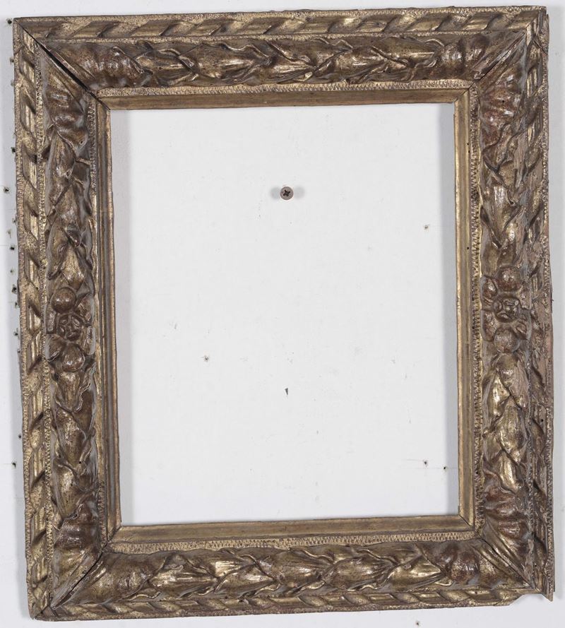 Cornice  in legno dorato e intagliato,  Piemonte  XVIII secolo  - Auction Antique Frames - Cambi Casa d'Aste