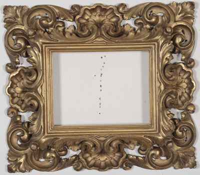Cornice in Legno Dorato e Scolpito, XIX Secolo
