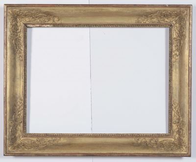 Cornice in Legno Dorato e Intagliato, XIX Secolo