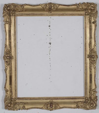 Cornice in Legno Dorato e Intagliato, XIX Secolo