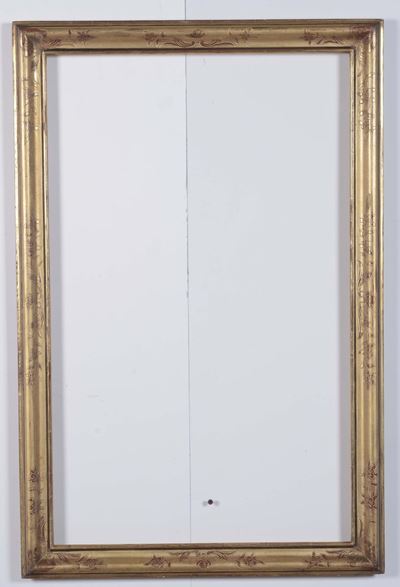 Cornice in Legno Dorato e Intagliato, XIX Secolo