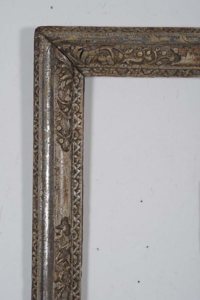 Cornice in Legno a Mecca e Intagliato, Napoli XVIII Secolo