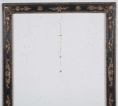 Cornice in Legno Ebanizzato e Dorato, Piemonte XVIII Secolo