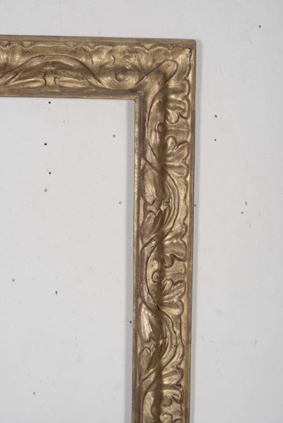 Cornice in Legno Dorato e Intagliato, XVIII-XIX Secolo