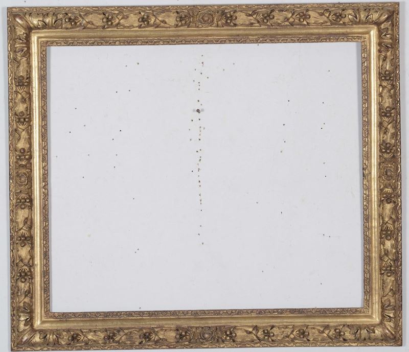Cornice in legno dorato e intagliato, Bologna XVIII secolo  - Auction Antique Frames - Cambi Casa d'Aste