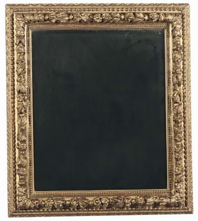 Specchiera in Legno Dorato e Scolpito, XIX Secolo