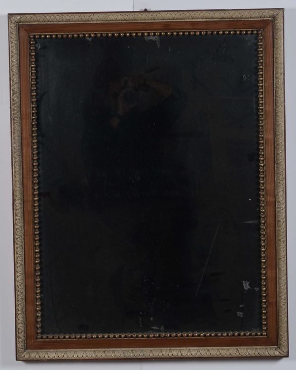 Specchiera in legno dorato e intagliato, Piemonte inizio XIX secolo