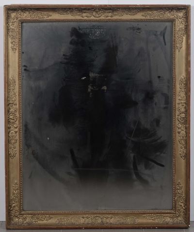Specchiera in Legno Dorato e Intagliato, XIX Secolo
