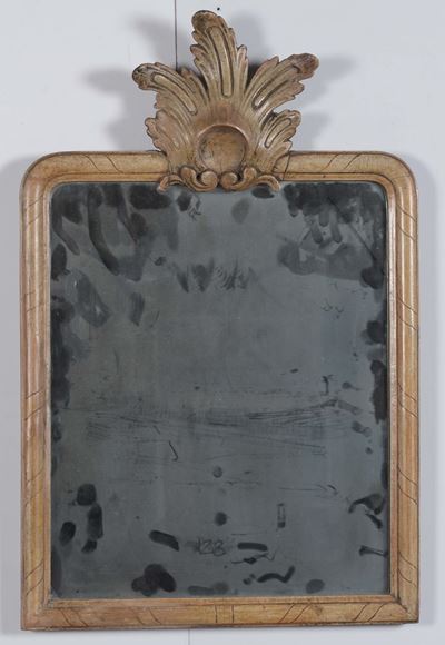Specchiera in Legno Laccato, XIX Secolo