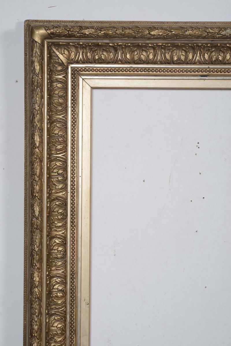 Cornice in legno dorato, XIX secolo  - Asta Cornici Antiche - Cambi Casa d'Aste