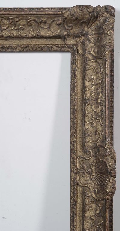 Cornice in Legno Dorato e Intagliato, Francia XIX Secolo