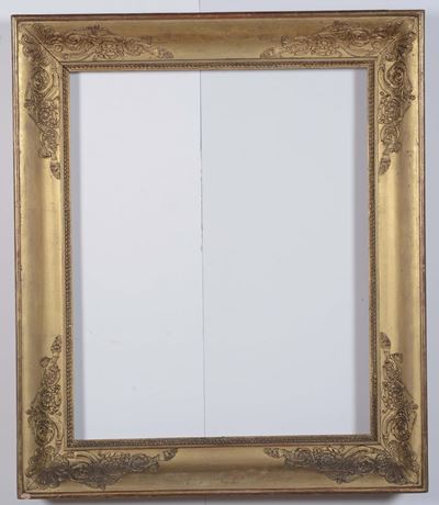 Cornice in Legno Dorato e Intagliato, XIX Secolo