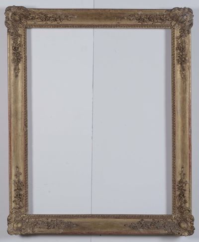 Cornice in Legno Dorato e Intagliato, XIX Secolo