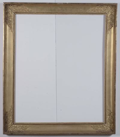 Cornice in Legno Dorato e Intagliato, XIX Secolo