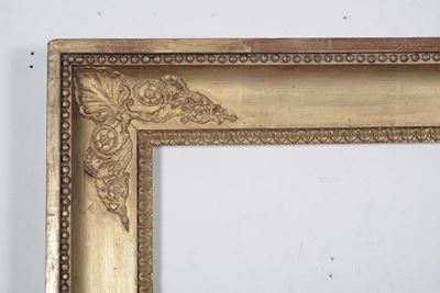 Cornice in Legno Dorato e Intagliato, XIX Secolo