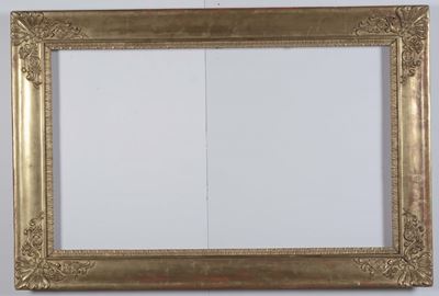 Coppia di Cornici in Legno Dorato, XIX Secolo