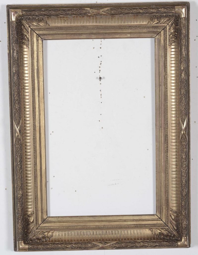 Cornice in legno dorato, XIX secolo  - Auction Antique Frames - Cambi Casa d'Aste