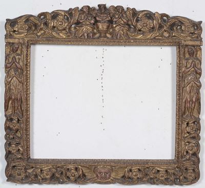 Cornice in Legno Dorato e Intagliato, Venezia XVII Secolo