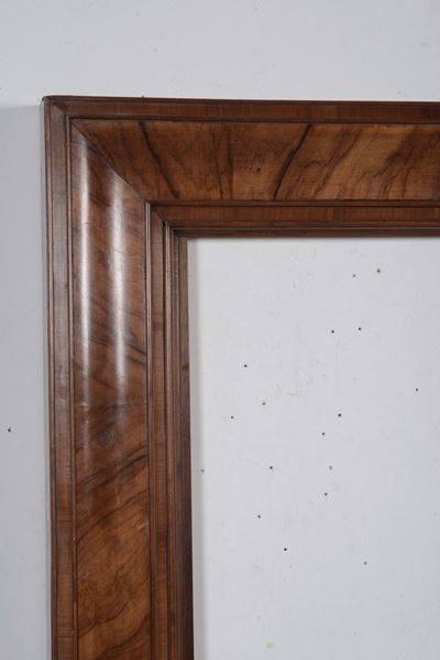 Cornice Lastronata in Radica in Noce, XIX Secolo