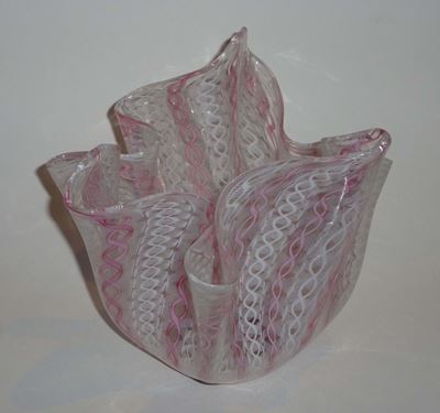 Vaso Fazzoletto Venini Murano