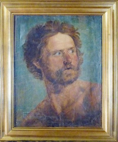 Anonimo del XX Secoloritratto Virile con Barba