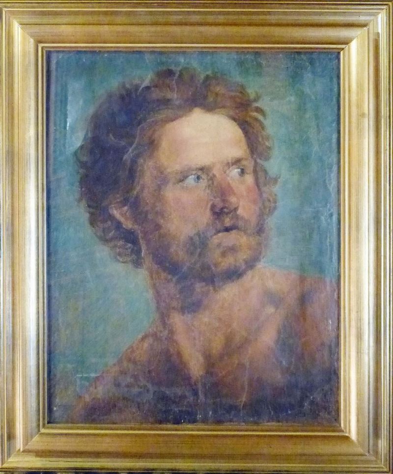 Anonimo del XX secolo Ritratto virile con barba  - Asta Antiquariato e Dipinti Antichi - Cambi Casa d'Aste