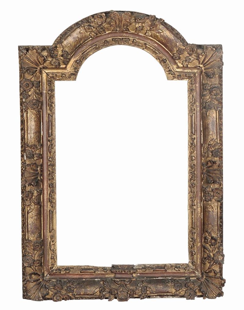 Cornice Luigi XIV in legno di rovere intagliata e dorata, XVIII secolo  - Auction Antique Frames - Cambi Casa d'Aste