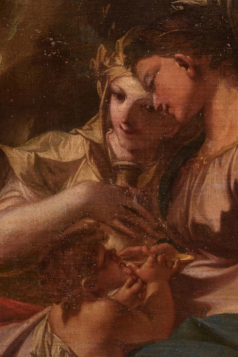 Sebastiano Galeotti (firenze 1675 - Mondovì 1741)mosè Fa Scaturire L'acqua dalla Roccia