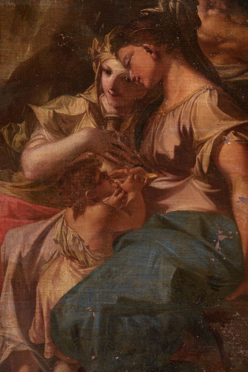 Sebastiano Galeotti (firenze 1675 - Mondovì 1741)mosè Fa Scaturire L'acqua dalla Roccia