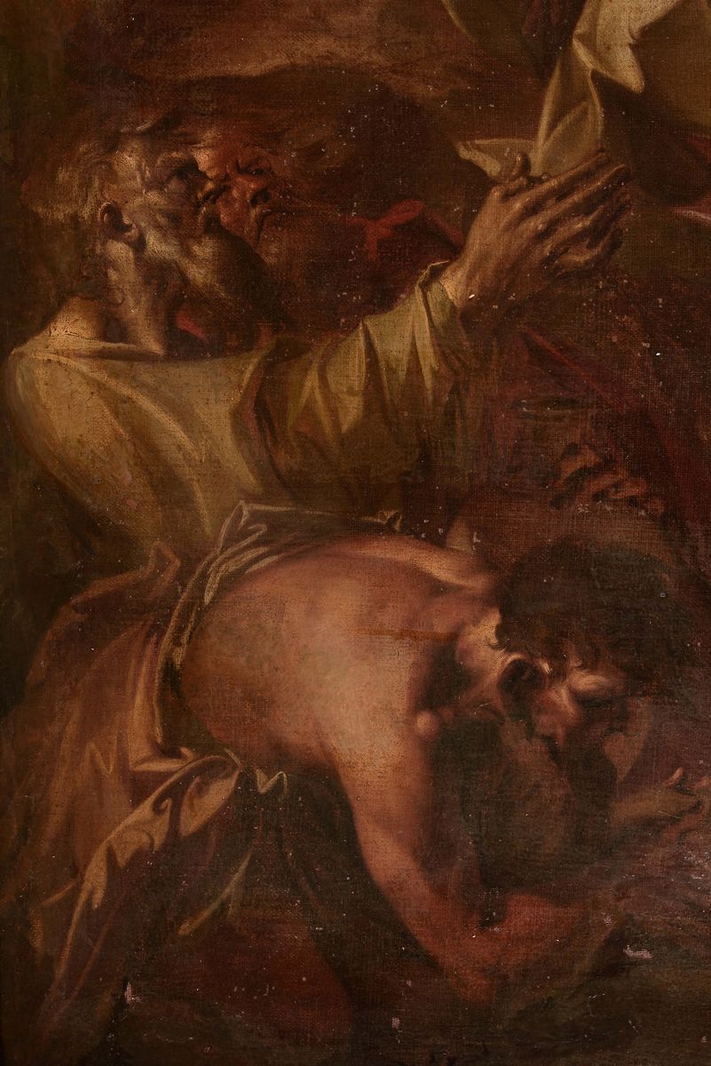 Sebastiano Galeotti (firenze 1675 - Mondovì 1741)mosè Fa Scaturire L'acqua dalla Roccia